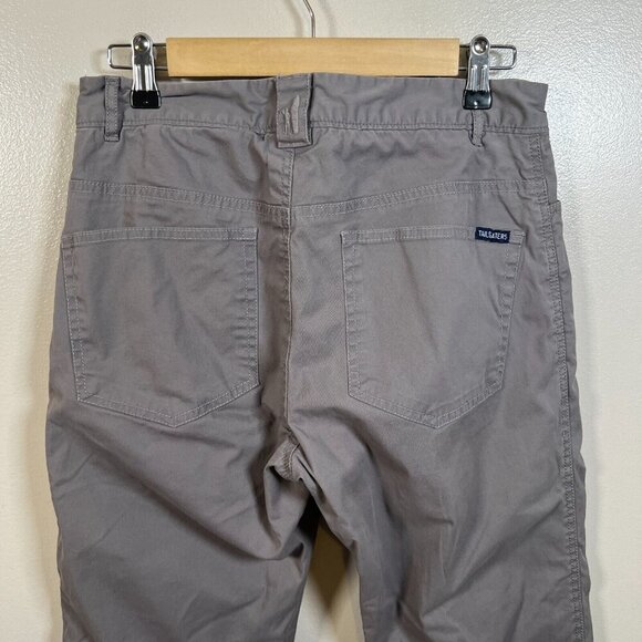 Johnnie-O Tailgaters Pants Size 30x29 Gray Lined Insulated Chino Flat Front - Picture 12 of 13